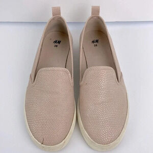 Vegan snakeskin faux leather Casual  business casual flat loafers slip on 7.5